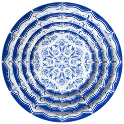 JINTCH Wholesale western ancient serving dinner plates bone china dinner set wedding ceramic plates