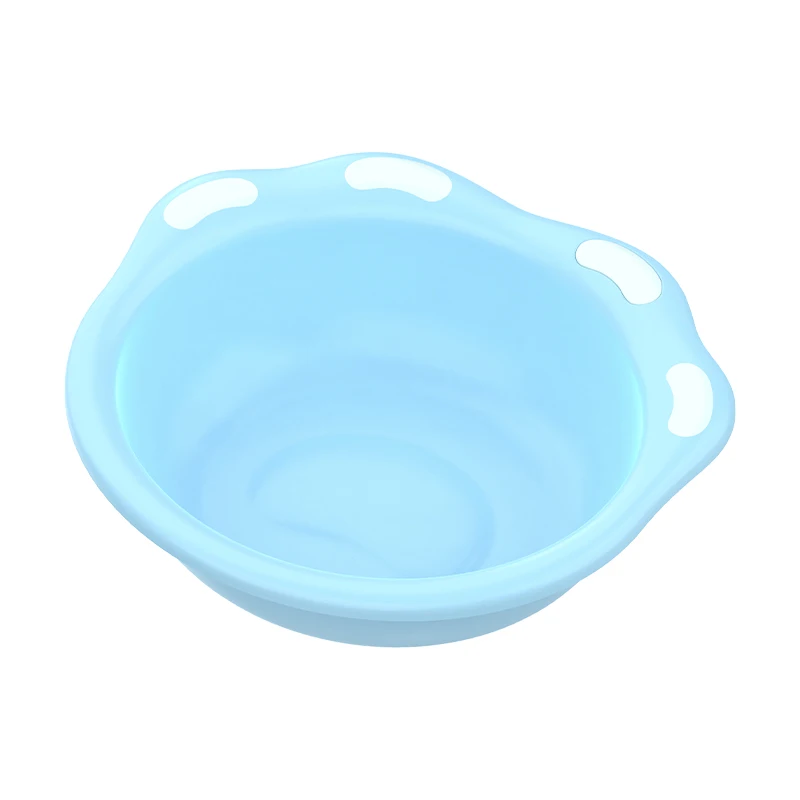Cartoon Cat Paw Baby washbasin Portable Travel wash Basin Suitable for Kids and Infants Collapsible wash Basin