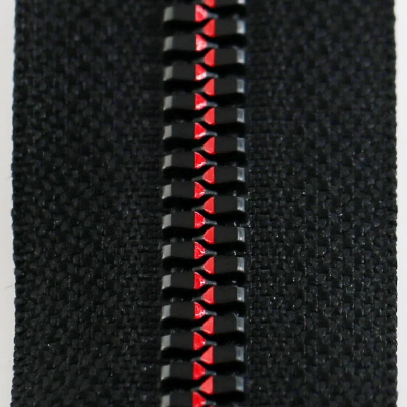Dawei Factory Customized #5 #8 Resin Zipper Special Teeth Auto Lock Plastic Zipper
