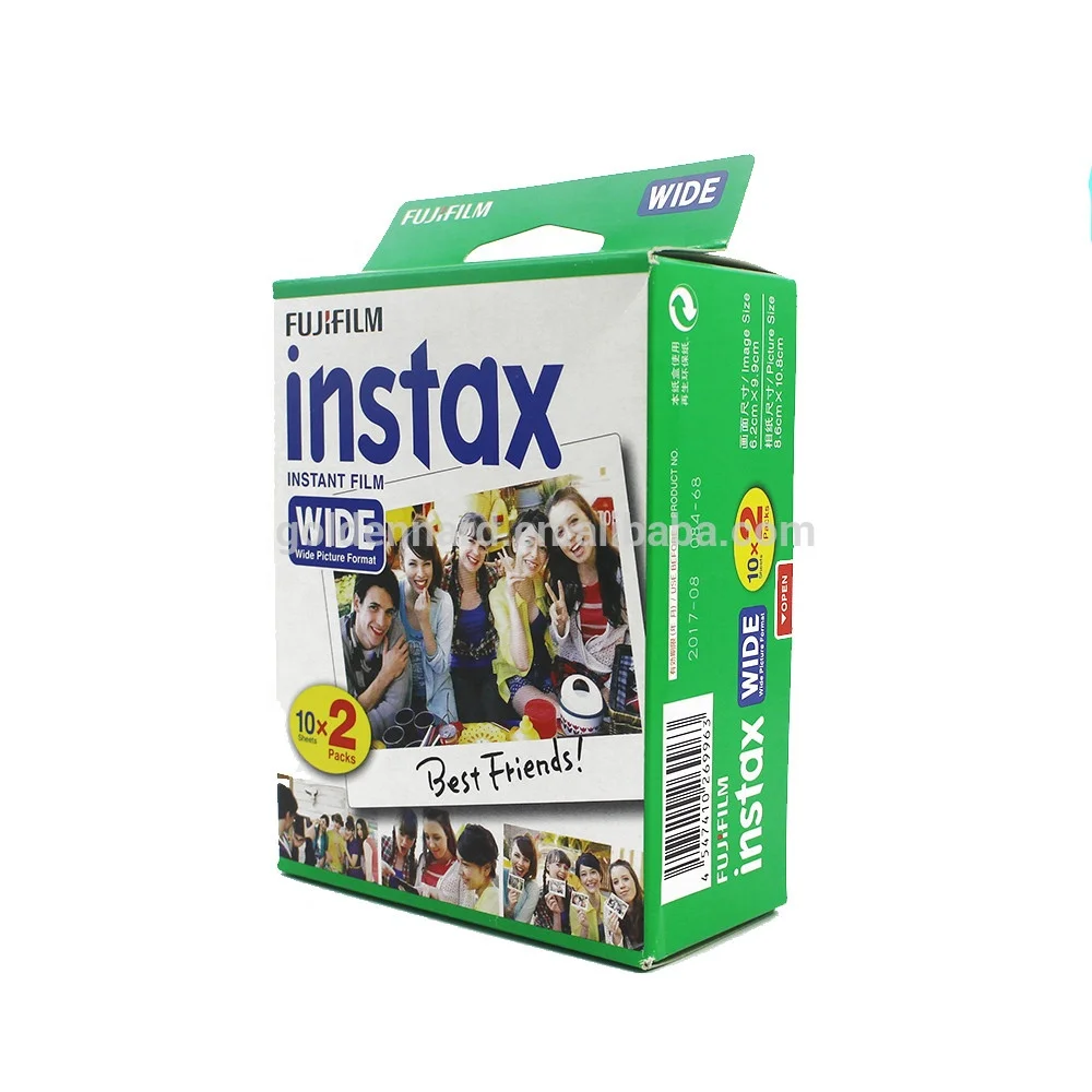 
Fujifilm instax Wide Instant Film, 20 Exposures, White, New Packaging 