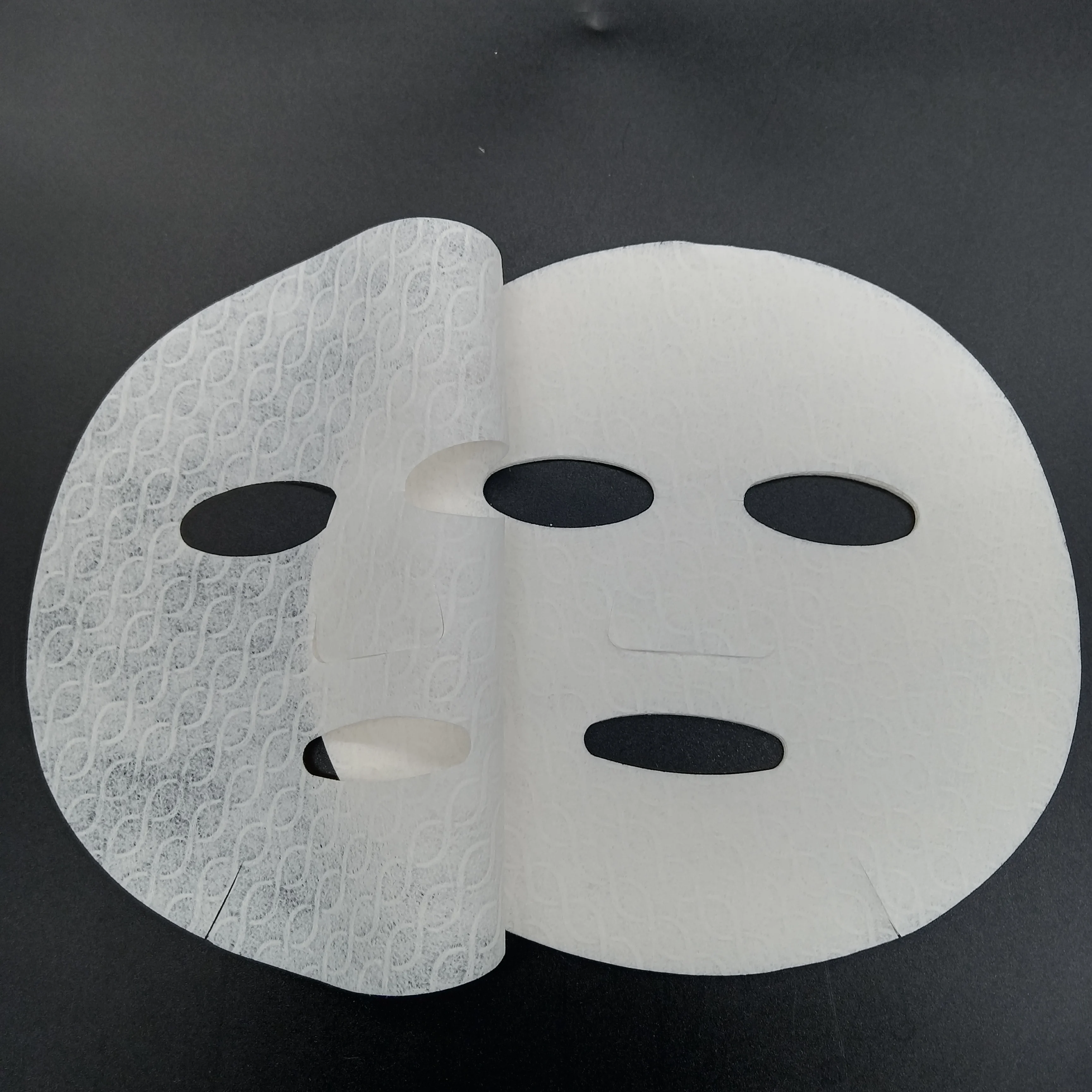 55gsm  100% pure white cotton pulp cotton Diy  natural spa skin care spunlace nonwoven facial mask sheet