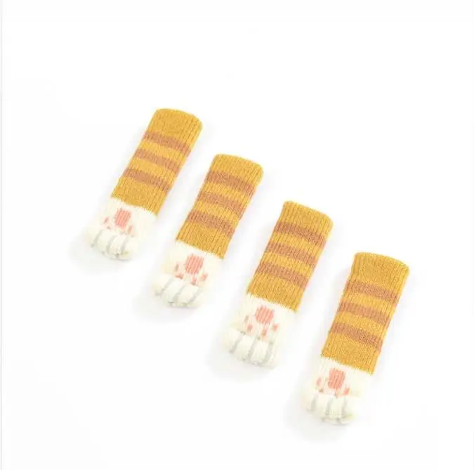 Floor Protector Reduce Noise Fancy Cute Cat Paw Chair Leg Socks/Chair Socks