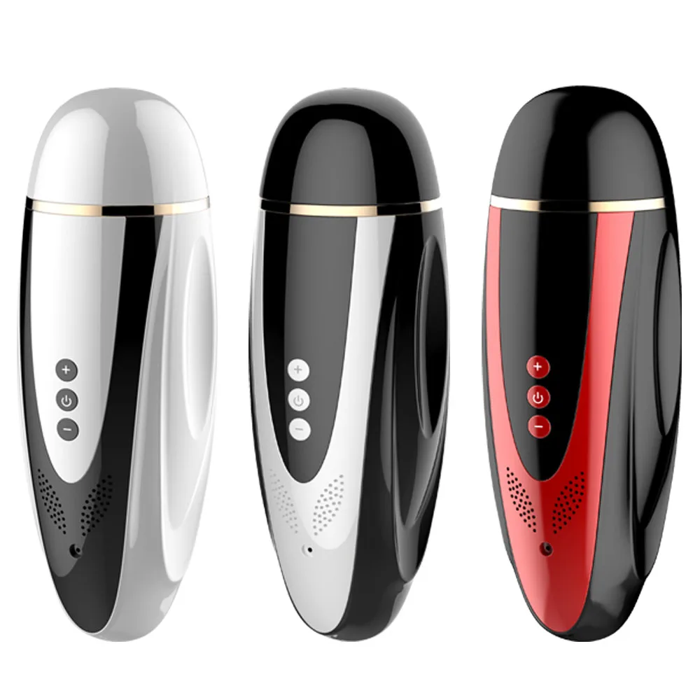 Suck Male Masturbator Vibrator Mouth Deep Throat Masturbation Cup Oral Horal Heating Sex Toys For Men