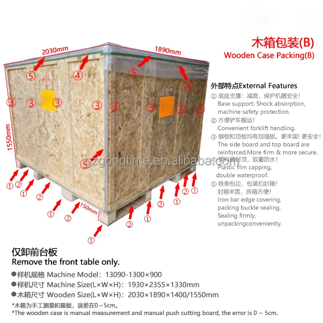 B wooden case packing