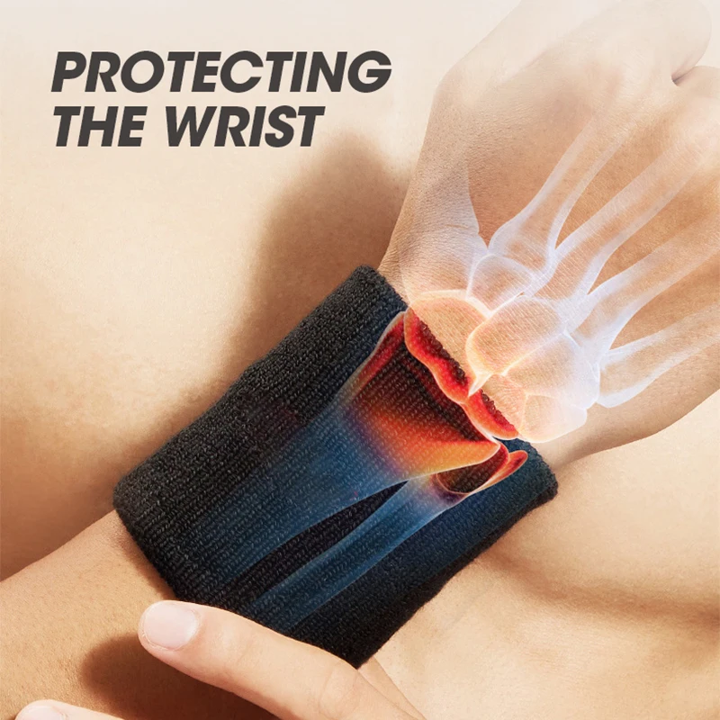 Custom Colorful Elastic Tennis Orthopedic Brace Sweatband Wrist Support Band for Gym Protection