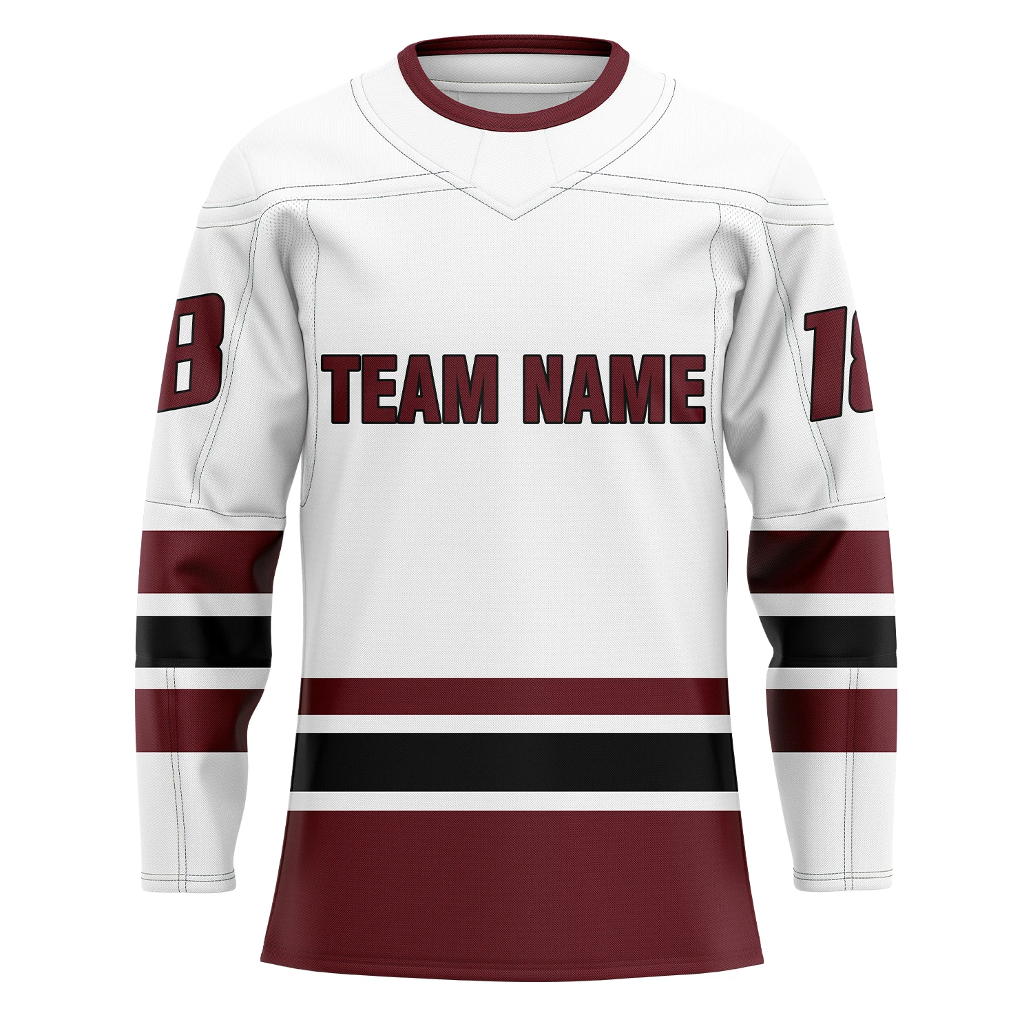 OEM Custom Design Team Hockey Jerseys Pro Ice Hockey Uniform with Embroidery and Printing Sublimation Ice Hockey Wear