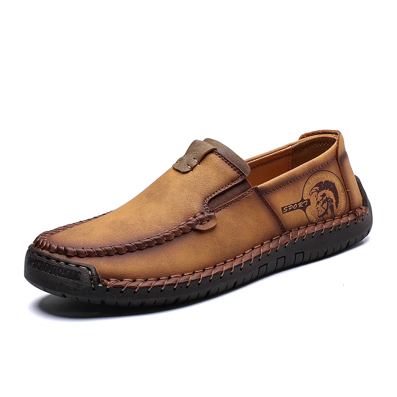 
New Men Slip-on Moccasin Driving Shoes casual black shoe Classic handmade top quality Italian leather driving shoes men 