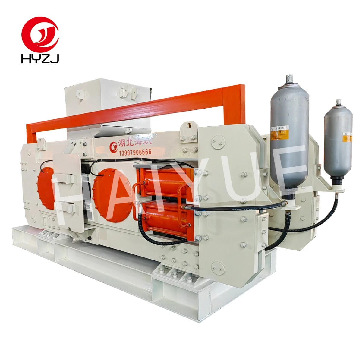 HY-YCG250 China manufacturer two-roll crushing machine sander grinding machine high strength customizable double roller crusher