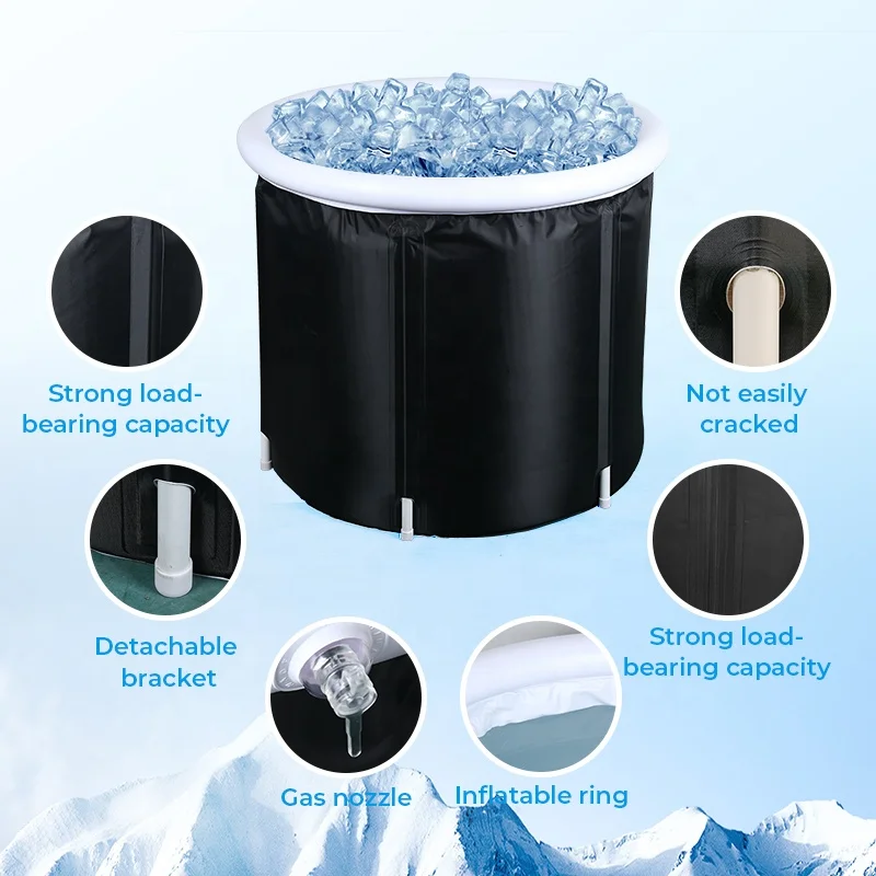 Athletes Portable Recovery Ice Water Bath PVC Inflatable Ice Bath Tub For Adults Portable Ice Bath