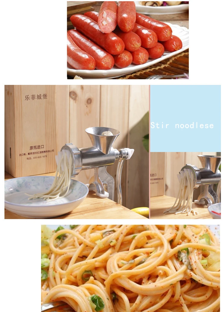 Factory Price Household User Friendly Aluminum Alloy Small Hand Grinding Meat Cutting Machine Grinder