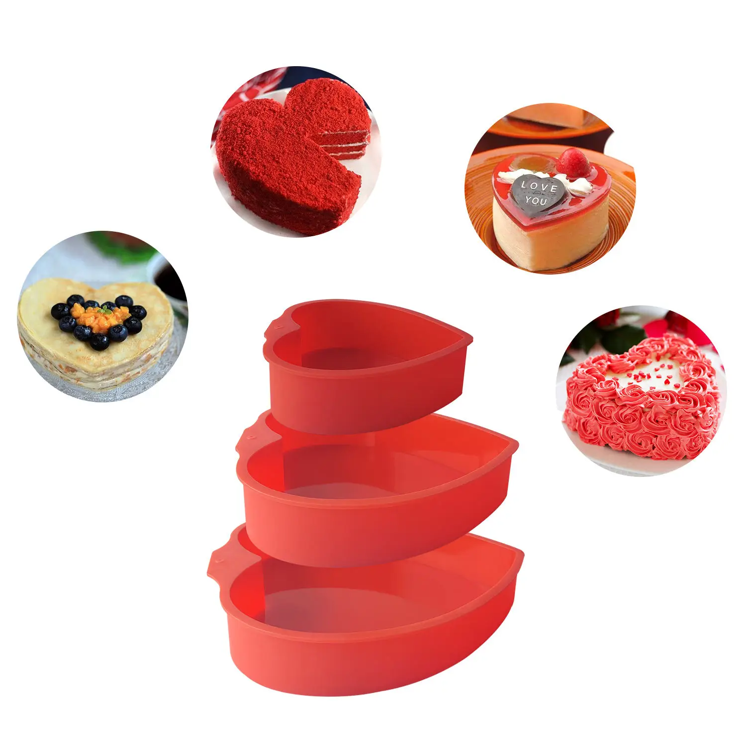 Chocolate Molds Silicone with 6 Semi Sphere Jelly Holes Half Round Jello Dome Mousse Cocoa Bomb Ball Baking Molds