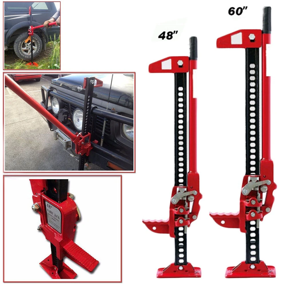 Tools 48-Inch Heavy Duty Farm Jack with Ratcheting Design