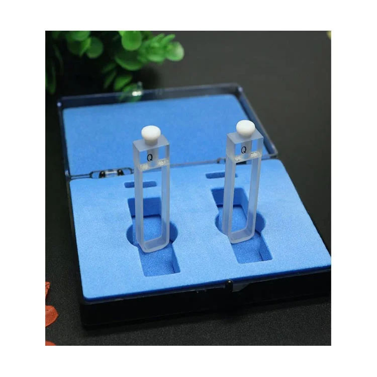 high quality Custom any size quartz cuvette Manufacturer quartz glas cuvettes quartz flow cell
