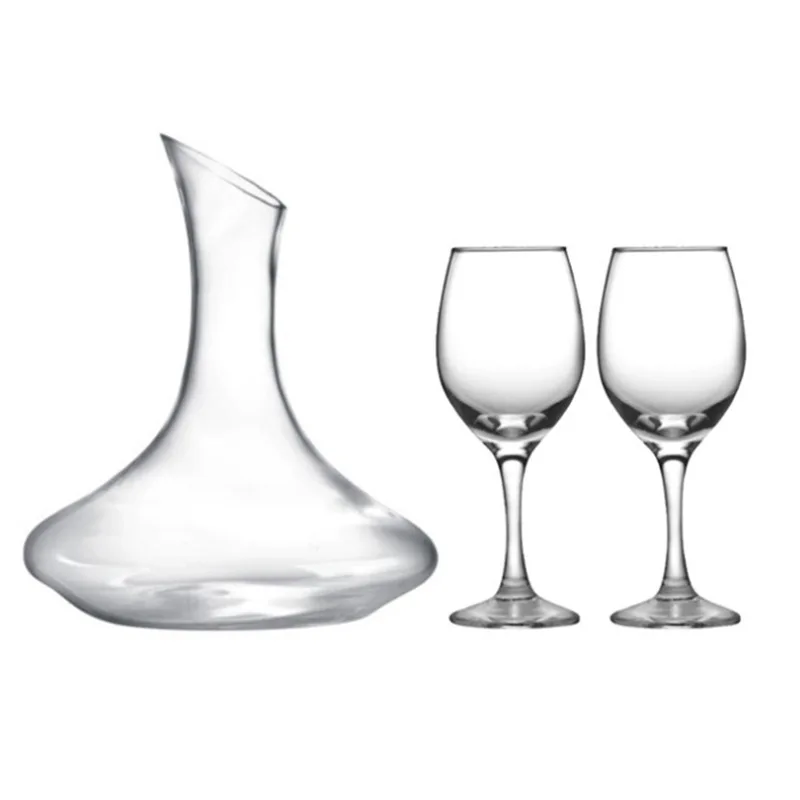 Factory wholesale custom logo Wine Decanter Set for Red Wine Vodka Liquor Whiskey 2000ml Set