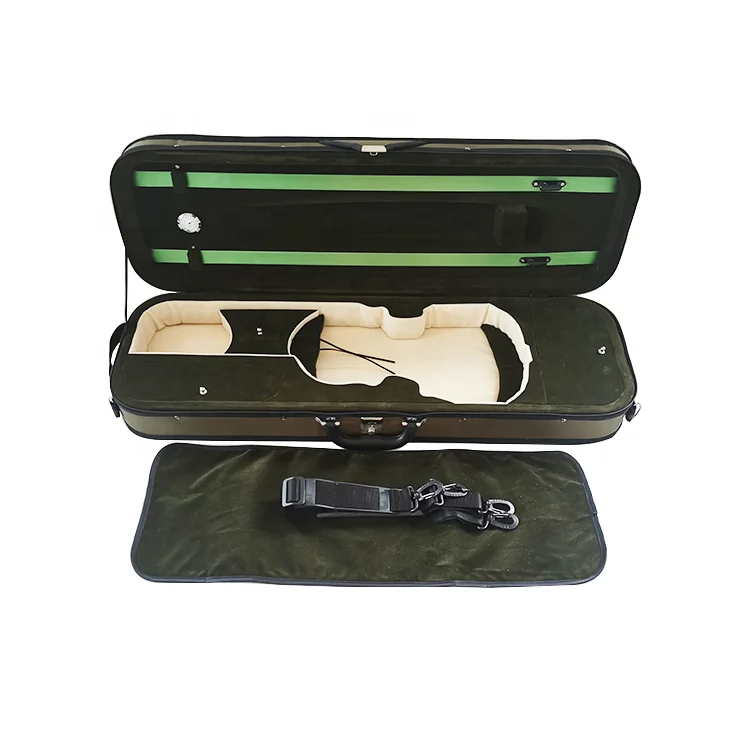 Advanced GSJ custom OEM  oxford cover  oblong foamed light hard violin  case 2004VA 4/4 3/4 1/2 1/4