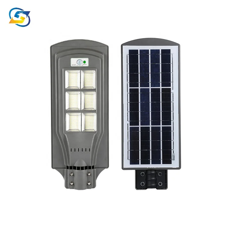 Factory price 30w 60w 90w 120w led solar street garden light all in one with 832pcs led chip