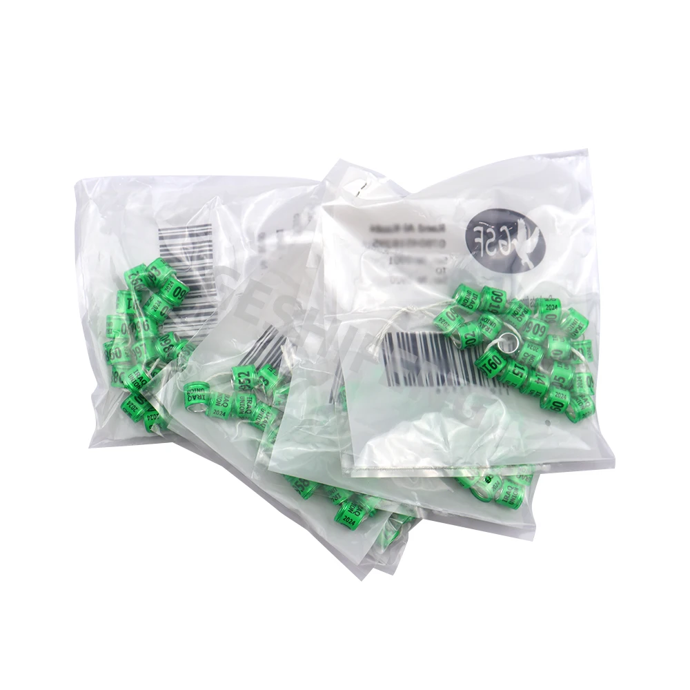2022 FCI International 8MM Pigeon Foot Ring Pigeon Leg Ring With Aluminium Core Plastic Coat