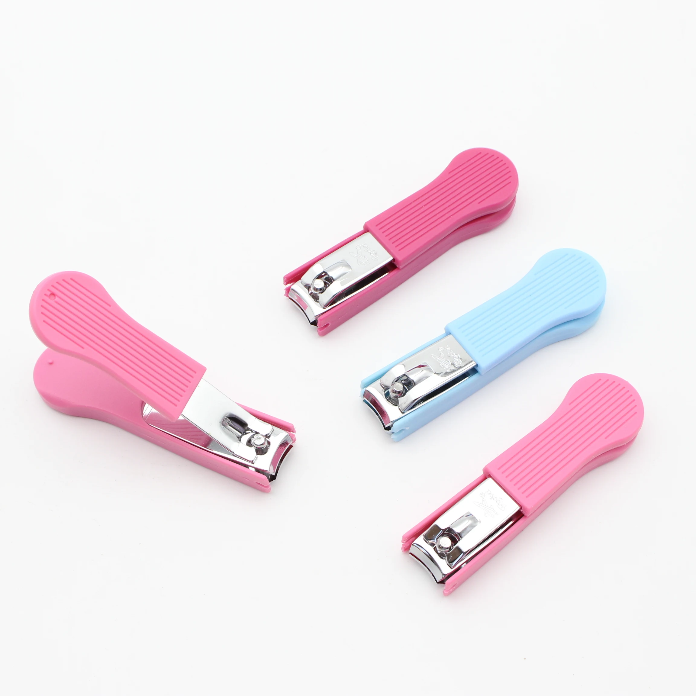 Заводская Классическая машинка для стрижки ногтей большого размера с пластиковой крышкой и безопасным захватом из углеродистой стали