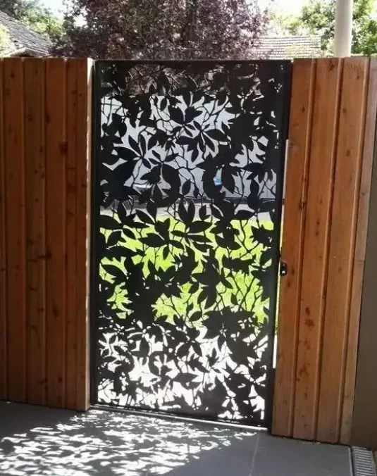 Corten Steel Custom Garden Metal  Decorative Outdoor Gate