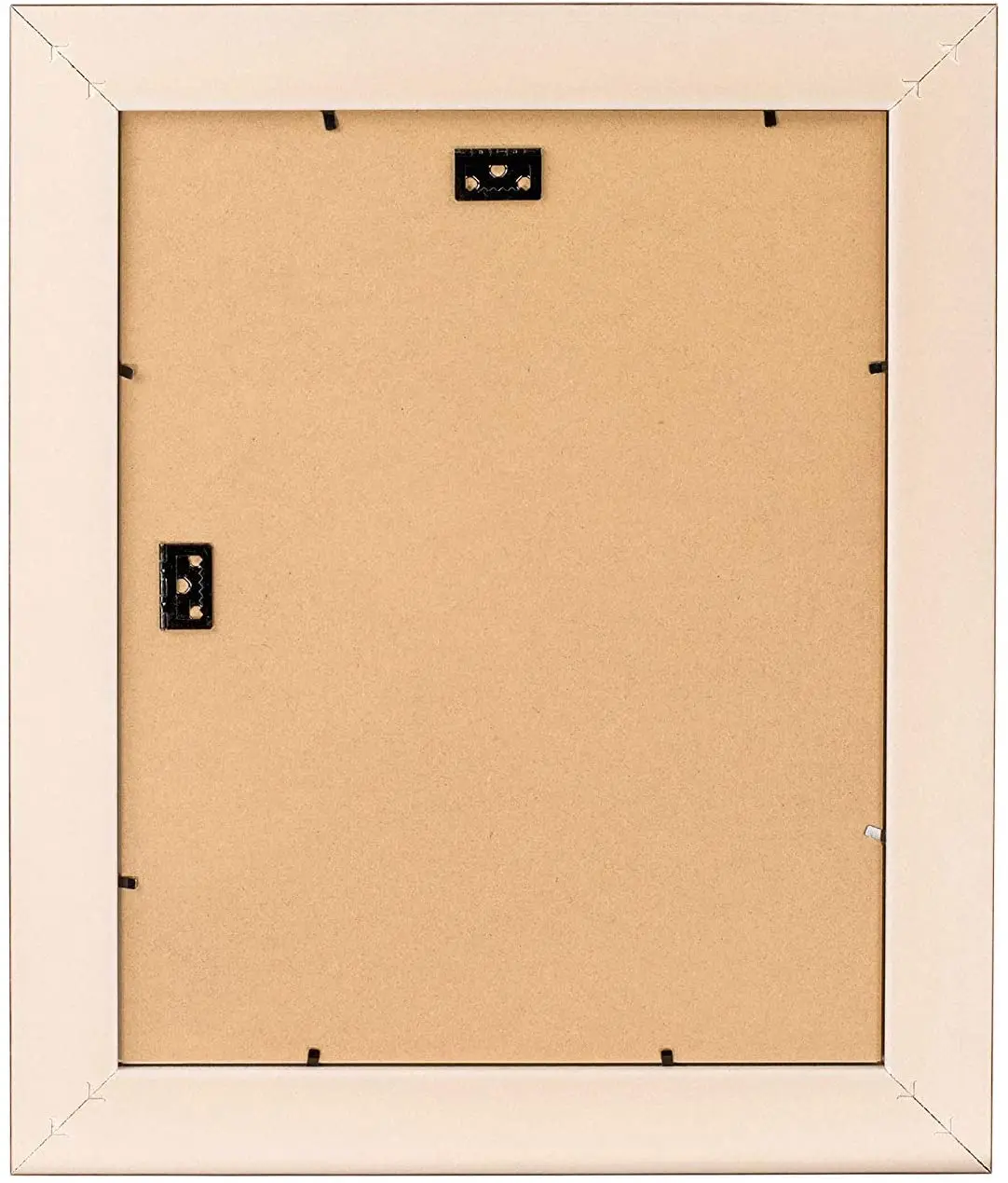 11x14 Brown Color Photo Frame 2-inch wide with Ivory Mat for 8x10 Picture and Real Glass