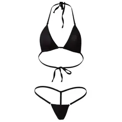 Underwear Mini Swimsuit Ladies Sexy See Through Three Point Swimwear Women Sexy Bikini
