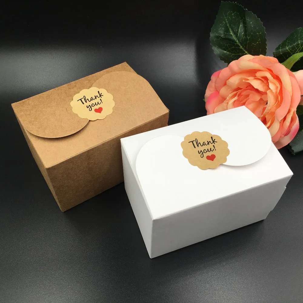 Kraft paper sticker Sticker fragile label adhesive color sealing sticker can be customized printing logo
