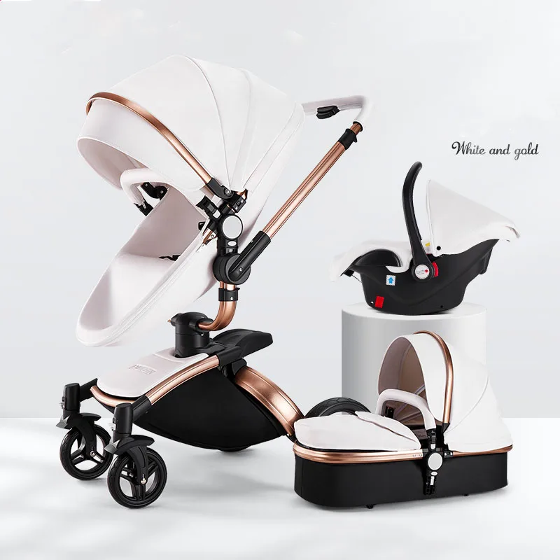 Wholesale New Born Lightweight  Foldable  Pram 3 In 1 Folding Light Carriage Cheap Baby Stroller For Travel