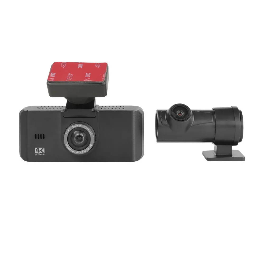 Двойной Dash Cam 4k Wi-Fi GPS и 3 дюймовый для камеры с ЖК-дисплеем ночное видение 4K передние задние