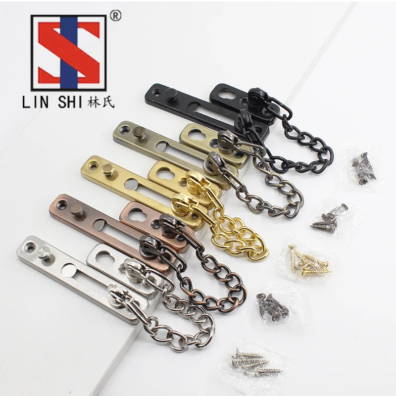 
Jieyang Linshi High quality stainless steel security door guard safety door chain  (1600130422796)