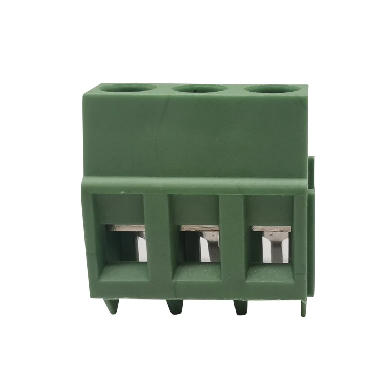 H103 5.0 MM PICTH 3 WAY pcb  electrical terminal block 3 pole wire to board  screw  45 degree terminal blocks