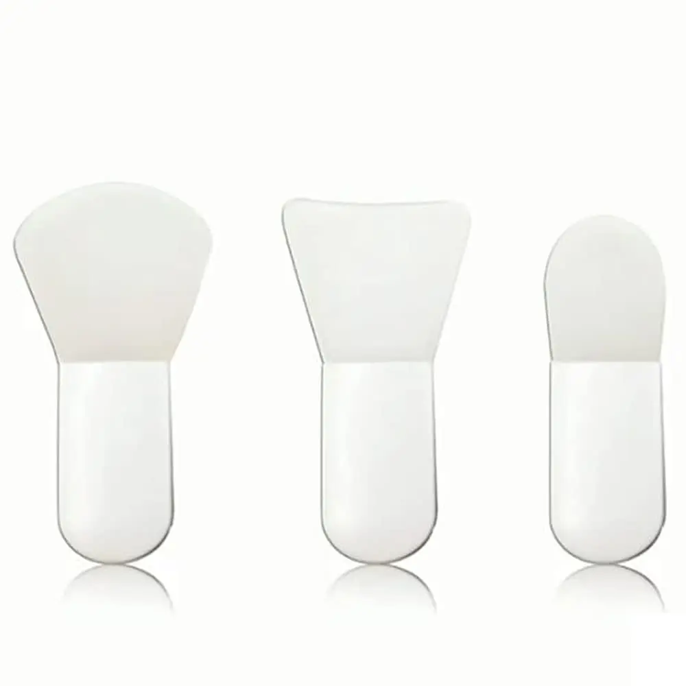 3PCS Face Mask Applicator Brushes Mini Makeup Spatula Portable Facial Mud Cosmetic Mask Beauty Tools Soft Silicone Brush Suit