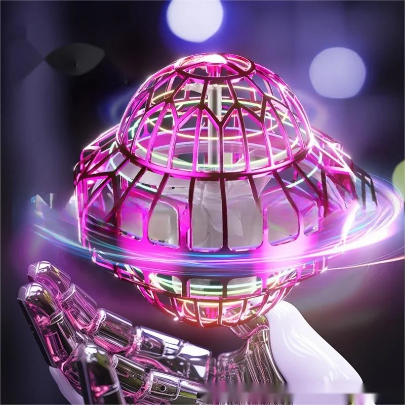 Wholesale New Design Inductive Charging Toy Stress Relief Magic Ball Party Stage Lights Mini Disco Led Lamp Ufo Plastic Toys