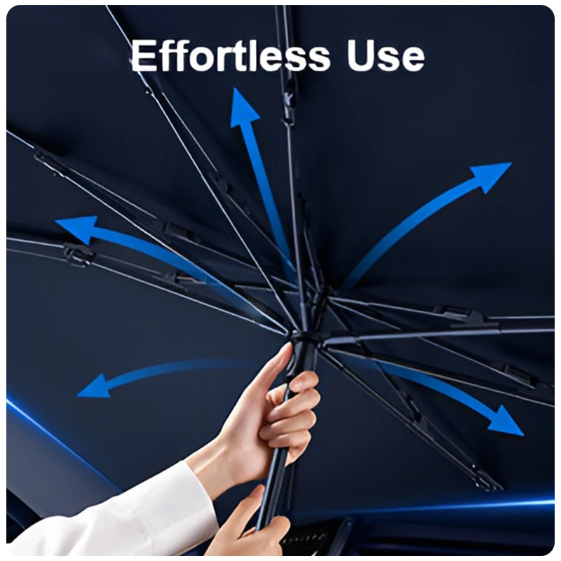 Custom Brand Logo Car Windshield SunShade Umbrella Folding Car Umbrellas Cover Uv Block Car Front Window Parasol For Promotion