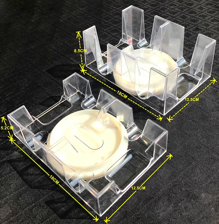 Plastic Dual Deck Revolving Card Tray