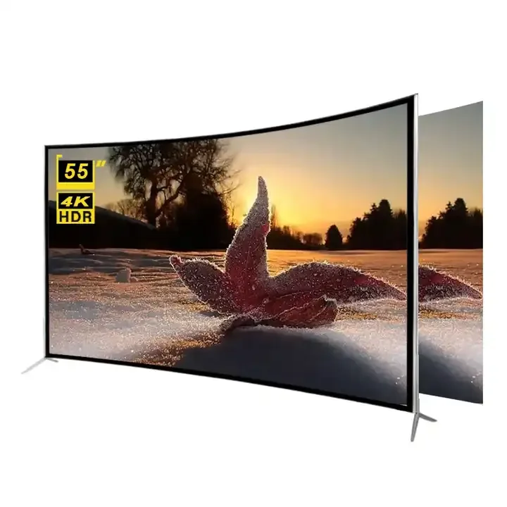 verified suppliers Wholesale Digital Curved Screen 55 inch smart tv 4K Ultra HD LED & LCD TVs Android Television intelligent