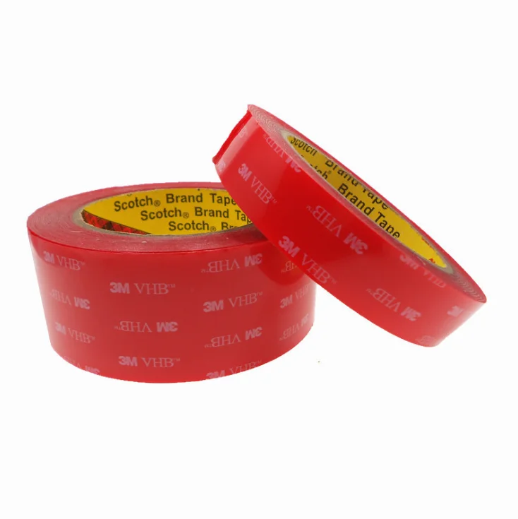 Hot sale 4905 4915 tapes 0.5 mm vhb red high transparent double sided acrylic foam tape For Automobile Decoration