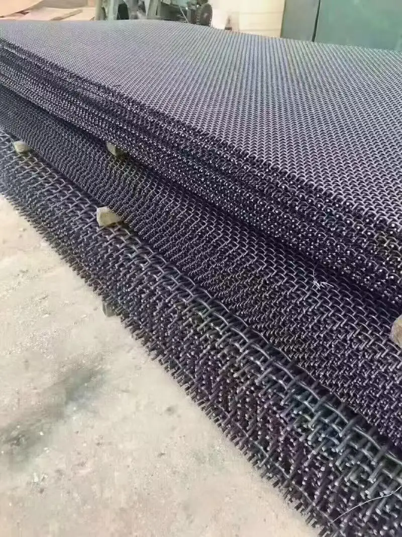 Plain embossed manganese steel wire mesh is high quality and durable
