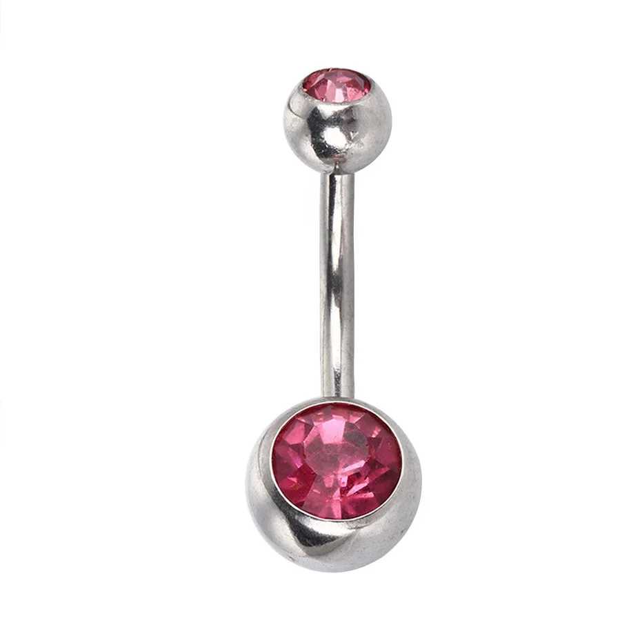double pressed belez stone factory wholesales cheap belly navel button rings