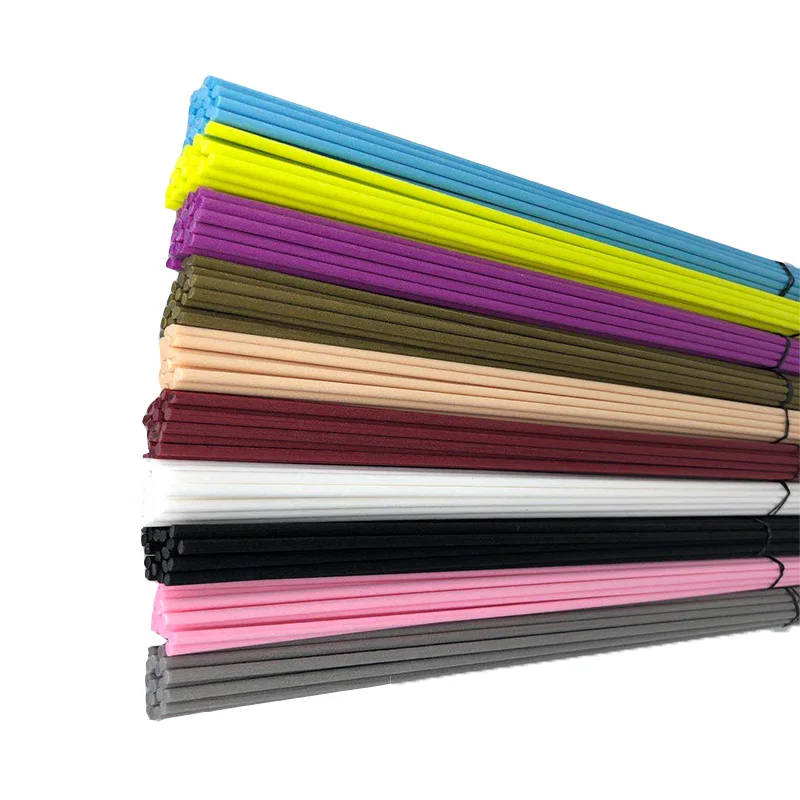 
Multicolor black rattan diffuser fiber sticks fabric reed stick 