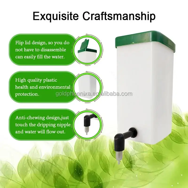 Plastic Square Nipple Drinker Wall Mounting Bracket/Chick Nipple Drinker Wall Bracket For 1L and 500 ML White Waterer Box