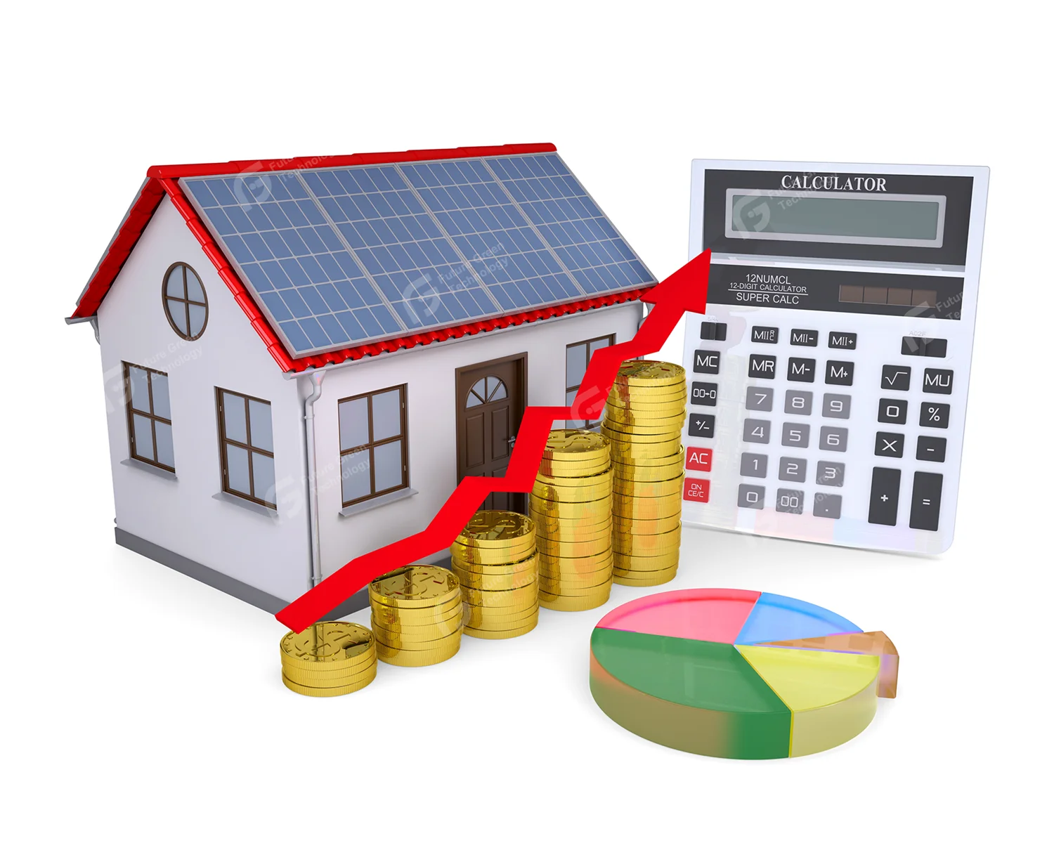 Full Set 5Kw 10Kw 20kw 30Kw Hybrid Solar Energy System Lithium Ion Battery Storage Home Solar Power System