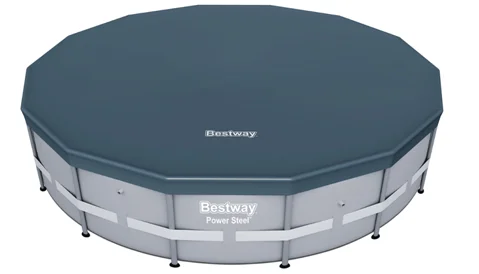 Bestway-56671 Inflatable Rectangular Above Ground Steel Frame Swimming Pool