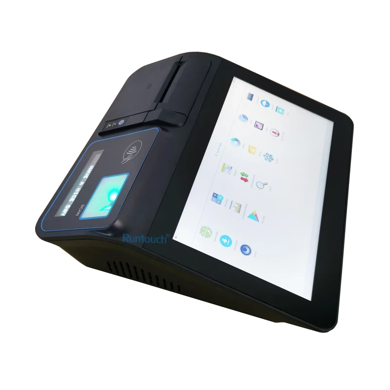High quality fashion 11.6 inch Windows Android Tablet pos terminal with 2d barcode scanner price checker for supermarket