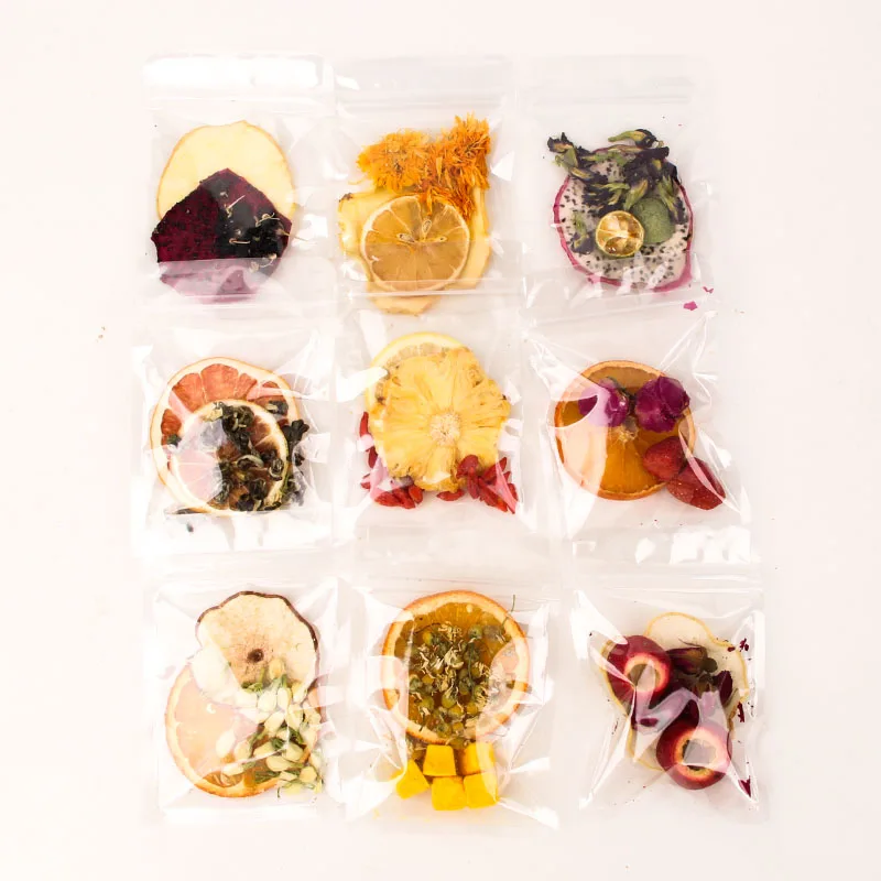 Dried fruit Packs Slimming Mixed Flavor Natural Herbal Dried Fruit Slice Sachet Lemon Orange Fruit Herbs Flower Tea Pouch