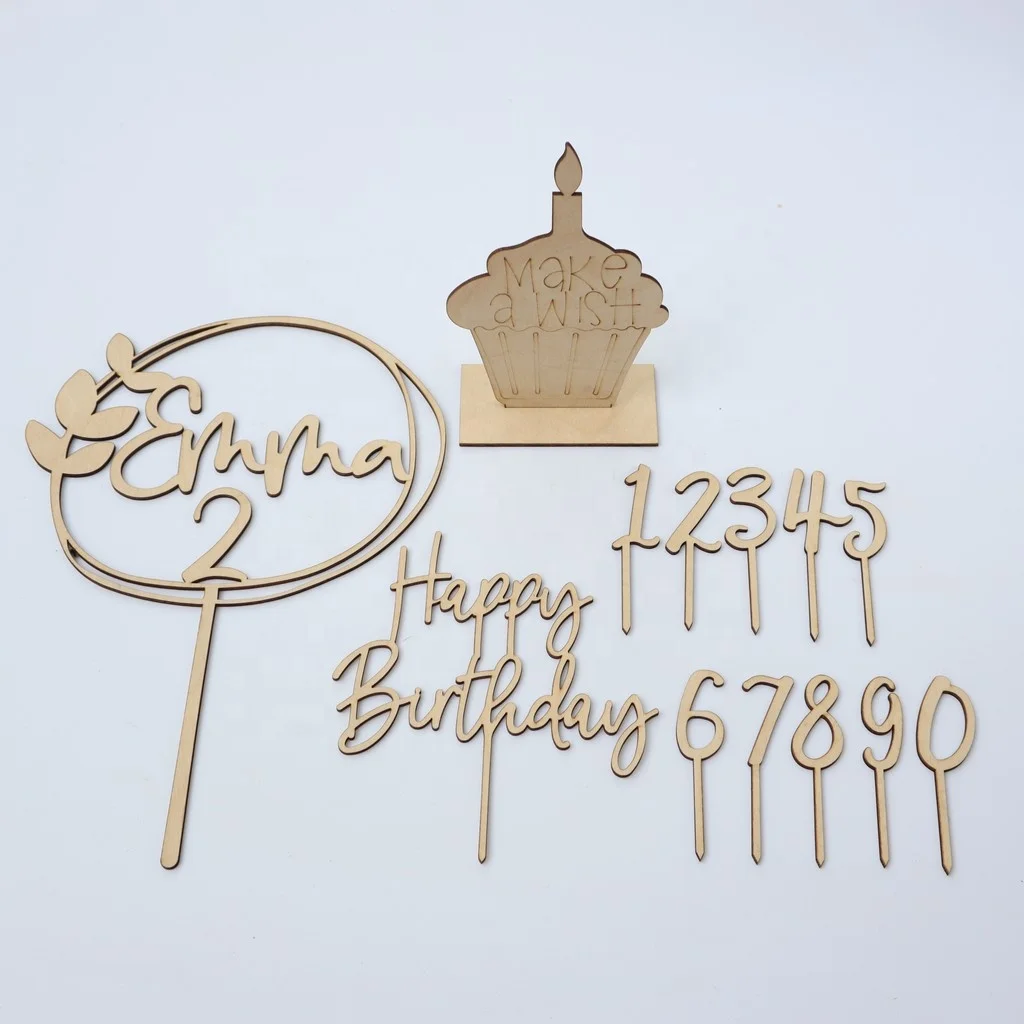 Wall Decor Wooden Letters DIY Sign Decor Block Words custom Wooden Decor Happy Birth Day Sets from Vietnam