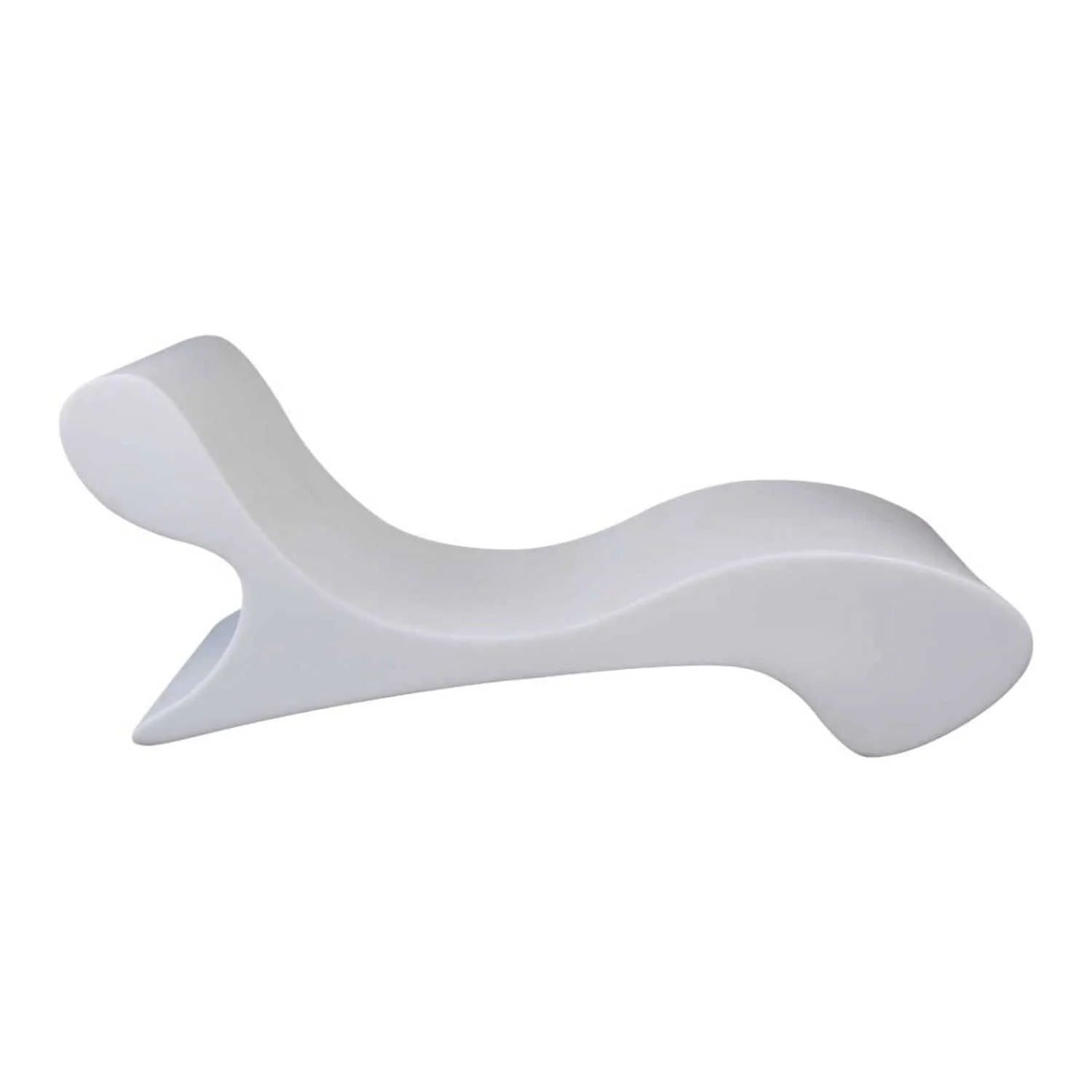 Hot Selling Italian Luxury Chaise Longue Polyethylene White Sined Chaise Longue Andromeda White For Export