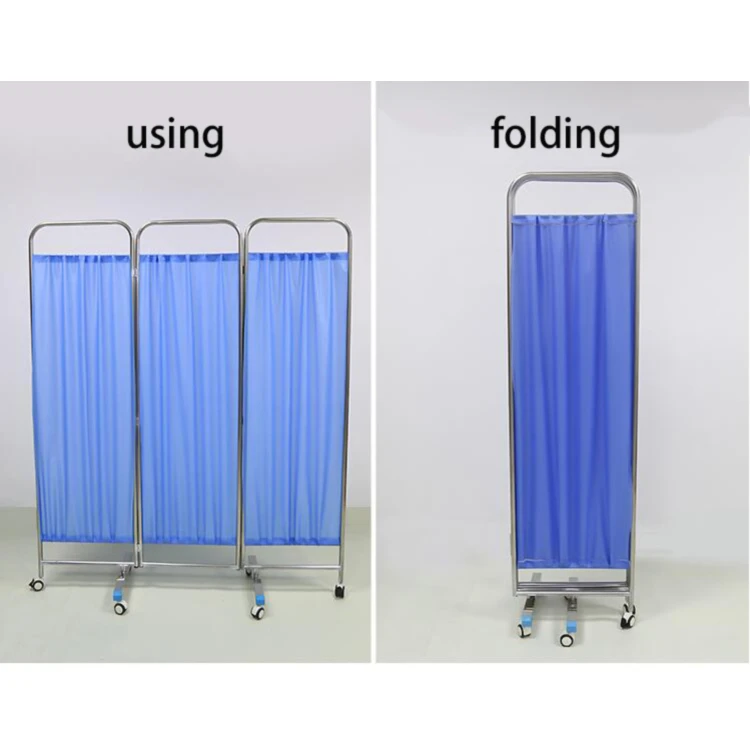 New Design Stainless Steel Frame Partition Medical Screen for Hospital Ward Medical partition