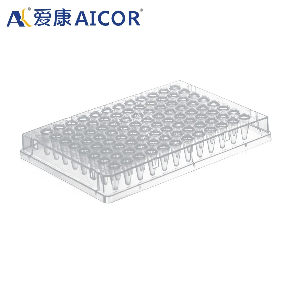 Medical Transparent/White Plastic Centrifuge Tube Conical 0.1Ml 0.2Ml 96 Holes Pcr Tube Plate Microplate Without Skirt
