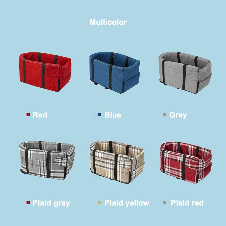 Customized Washable Portable Car Center Console Pet Seat For Small Dogs