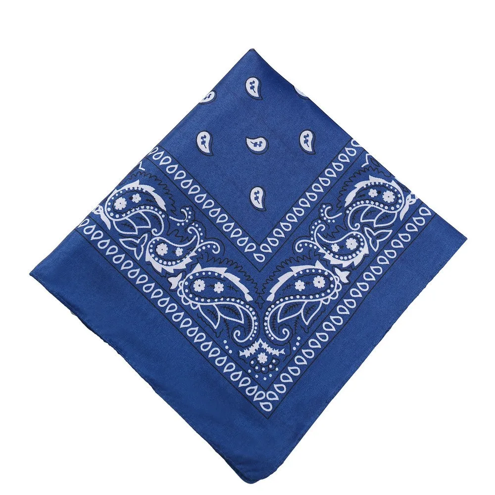 Assorted Cowboy Bandanas Unisex Novelty Print Head Wrap Paisley Bandanas